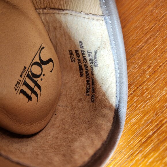 Sofft Leather Loafers Patent Pending Gray Women (8.5) - Picture 12 of 15